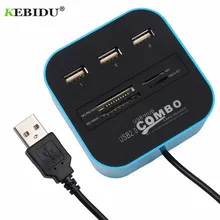 USB Hub 2,0 SD/устройство для считывания с tf-карт многопортовый usb-адаптер 3 Порты и разъёмы USB 2,0 концентратор комбо для карты памяти SD/MMC/M2/MS/MP компьютерные аксессуары