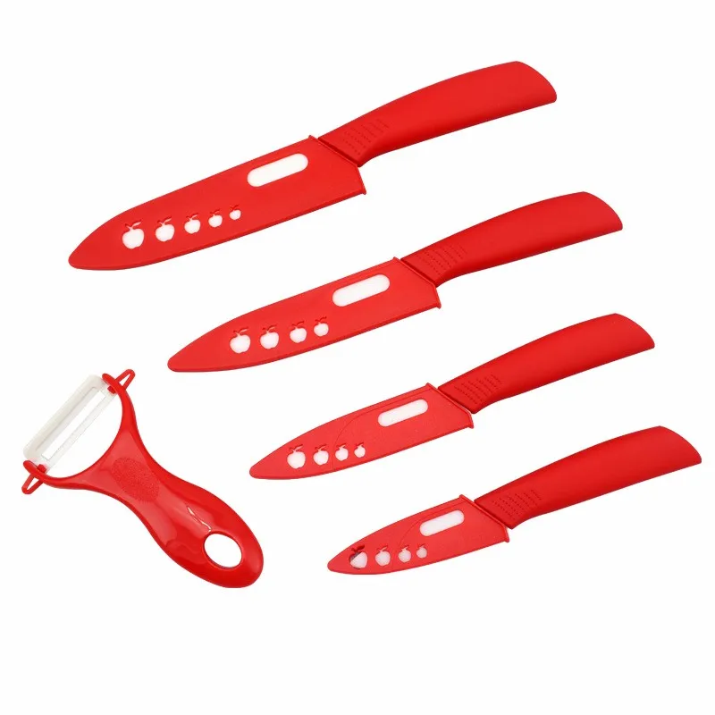 FINDKING High quality 3 4 5 6 inch Zirconia Ceramic fruit Knife set Paring knives for vegetable bread as Christmas present (4)