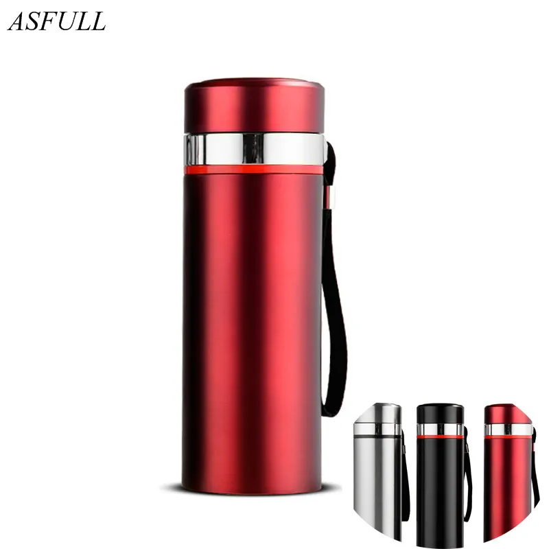 

ASFULL 450ml Creative Travel Thermos Cup Stainless Steel Bottles For Water Vacuum Flasks Tea Coffee Insulated Keep Warm Gift