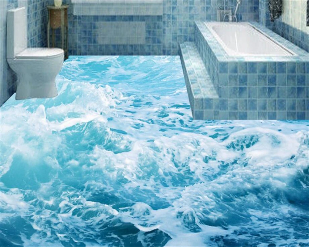 US $18.29 41% OFF|Beibehang ozean welle wasser muster 3d bodenbelag mode drei dimensional malerei tapete badezimmer boden design wand papier in ... US $18.29 41% OFF|Beibehang ozean welle wasser muster 3d bodenbelag mode drei dimensional malerei tapete badezimmer boden design wand papier in ...