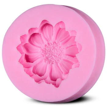 

New Small Flower Silicone Fondant Cake Molds Soap Chocolate Mould For The Kitchen Baking Sugarcraft E684