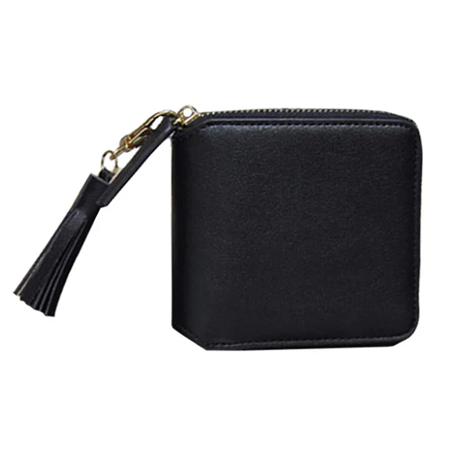 Top quality Square women coin purses holders wallet,leather female money designer tassel wallets ...