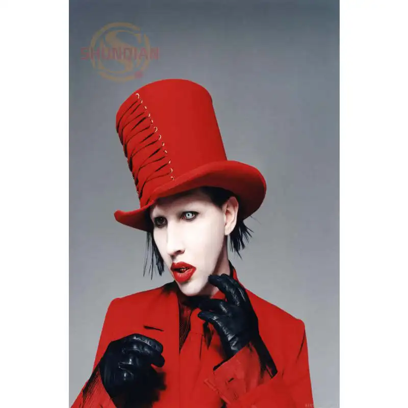 

Marilyn Manson Poster Print Silk Fabric Print Poster Print Cloth Fabric Wall Poster Custom Satin Poster CD&25