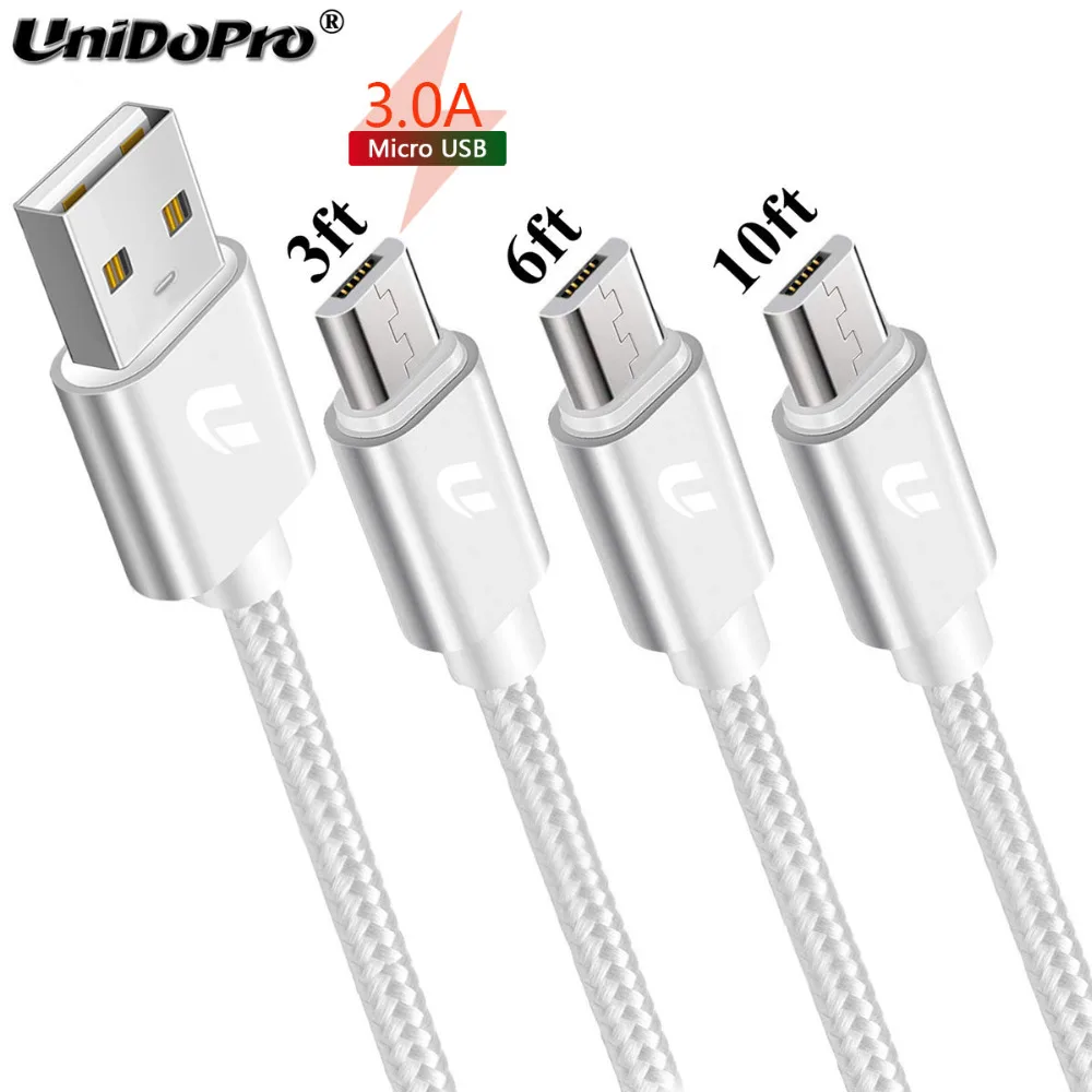 Кабель Micro USB 3 А для быстрой зарядки и синхронизации данных Samsung Huawei Xiaomi LG ASUS Android
