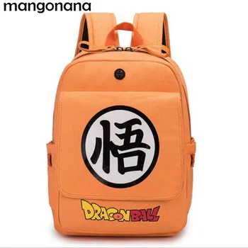 

Anime Dragon Ball Z Shoulder Bag School Backpack Son Goku Orange Canvas Bag