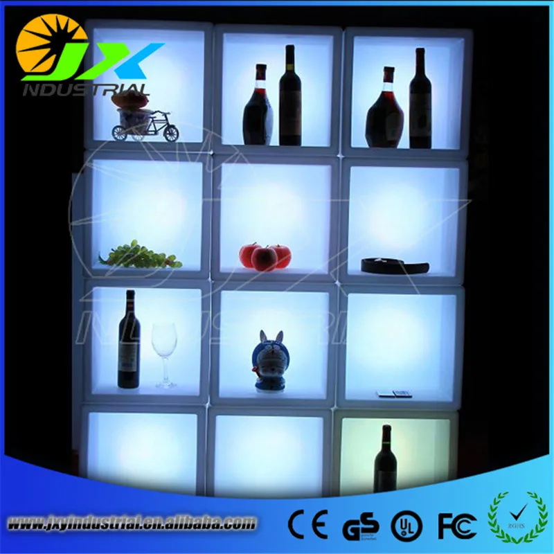 

Cool Party LED Ice Bucket Double Layer Event Night Club KTV LED Beer RGB Color-Changing Flashing Light ice Wine Buckets 1pc