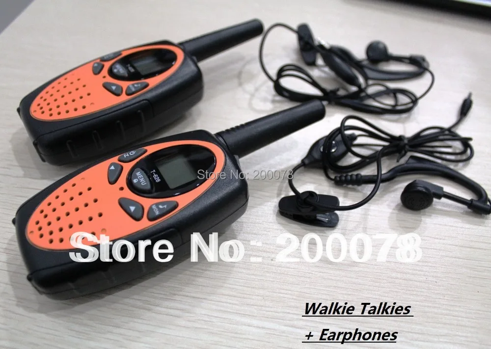 T628 orange 1w long range pair walkie talkie portable PMR446 cb uhf ham radio transmitter fm