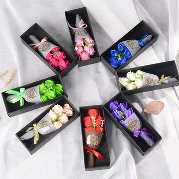 

7 Colors Europe Style Handmade Elegant Rose Artificial Flower Bouquets For Valentine's Day Mother's Day Gift