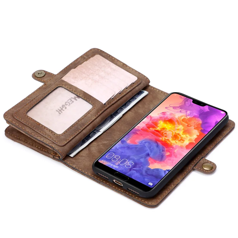MEGSHI для huawei P30 Lite Brieftasche Fall 2 в 1 Abnehmbare Leder флип-чехол Magnetische Fall для huawei MATE20 PRO P20 pro