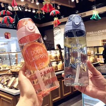 

450ml Water Bottles With Straw Outdoor Sports Water Bottles With Lid For Water Portable Hydro Flask Bidon Bottle Hiking Camping