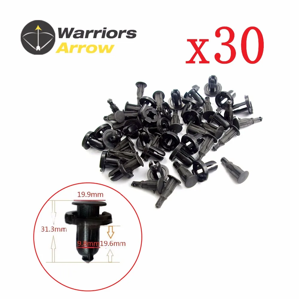 

91503SZ5003 For Acura CL MDX RL RSX TL For Honda Accord Civic CR-V FIT 30Pcs Front Rear Bumper Nylon Clips Retainer Fastener
