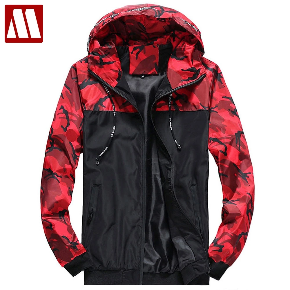 

New Brand Men Fashion Jackets New Casual Camouflage Thin Hooded Military Jacket Male Windbreaker Loose Coat Tops Plus Size 6XL