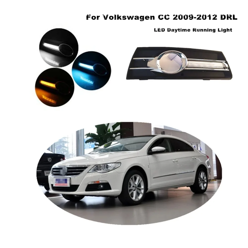 1 set LED Daytime Running Light Per Volkswagen Passat CC 2009 2012 ABS
