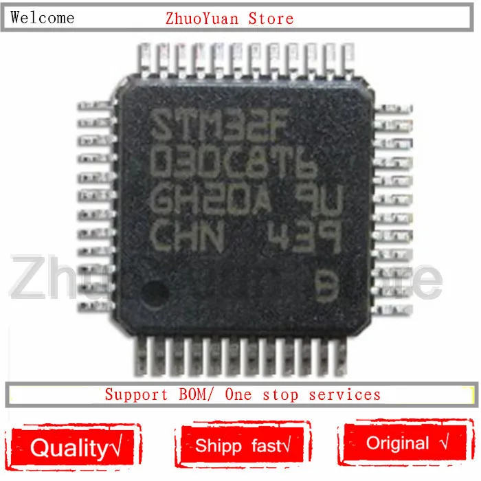 1 шт./лот Новинка оригинальная STM32F030C8T6 STM32F030 32-битный микроконтроллер 48 МГц LQFP-48 IC чип