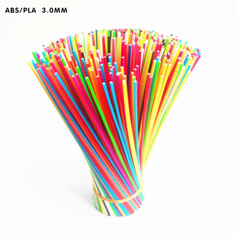 

Yemen 3D filament pla/ABS 3.0mm High temperature melting material straight 25CM/pcs Compatible with doodler 3D pen