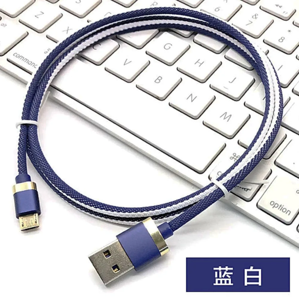 100 шт./лот быстрое зарядное устройство USB 3 1 Type C кабель нейлоновая линия