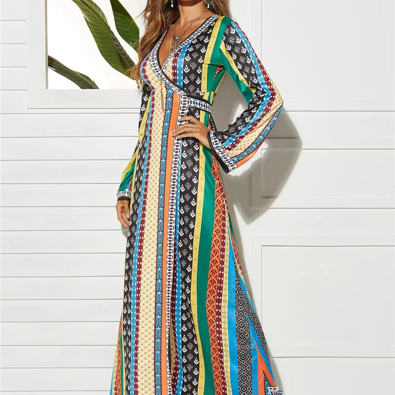 Саида De Praia Feminino 2019 женские платья Модный богемный шик костюм накидка Восточный