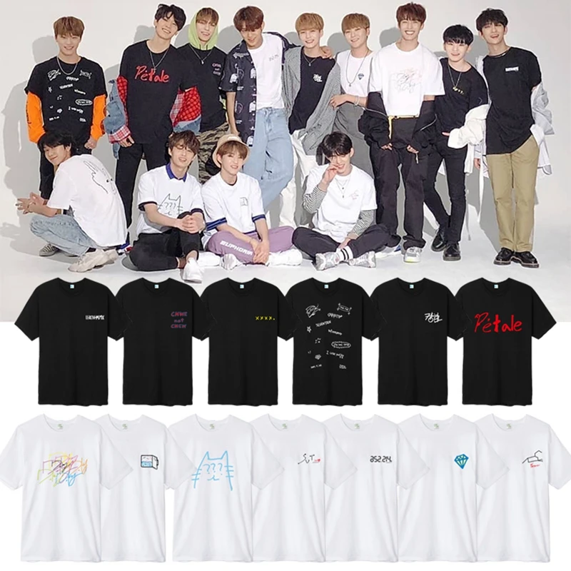  KPOP SEVENTEEN Third anniversary unisex T-shirt Bangtan Boys men Tshirt Lover's Letter causal tee summer top  (1)