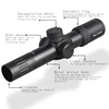 SWAT fuerza 1-6X24 IR alivio caza Riflescope táctico vista óptica iluminado R & G Rifle 30-06 308 AR15 ► Foto 3/6