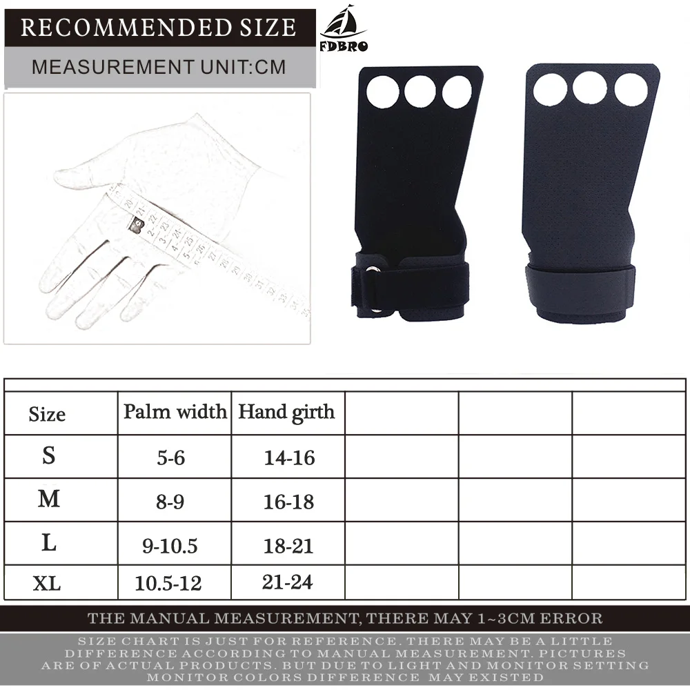 FDBRO Gym Gloves Fitness Weight Lifting Gloves Workout Hand Grips Exercise Gloves for Pull Up Body Building Gym Accessories