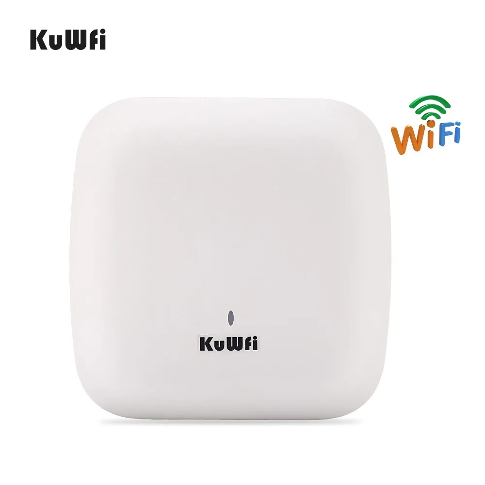 KuWFi 1200 Мбит/с Wifi роутер Крытый беспроводной потолок точки доступа беспроводной AP управляемый потолочный монтаж до 32 пользователя с 48 в POE