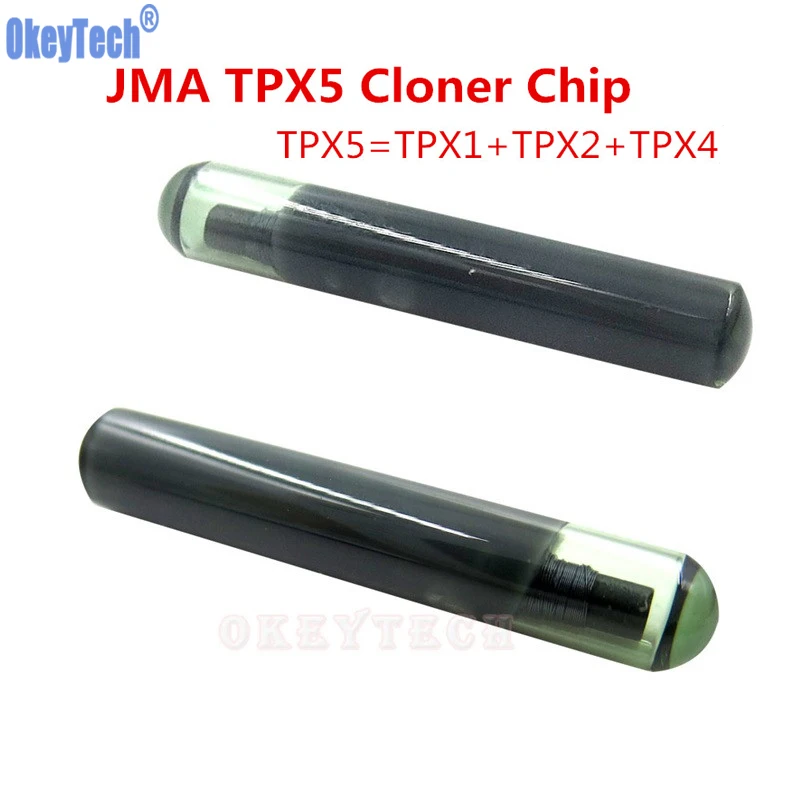 OkeyTech Original 3in1 Car Key Chip JMA TPX5 Cloner Chip Glass Auto Transponder Chip Replacement for TPX1 TPX2 TPX4 High Quality