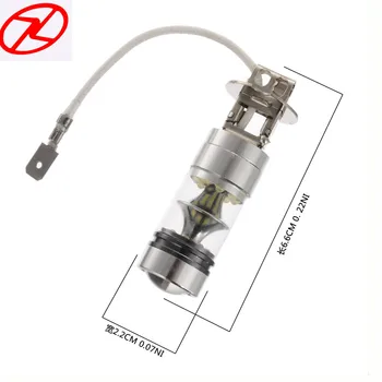 

2x 6000K H3 Auto LED Fog Lamp Driving car LED Light Bulb high power Turning Parking Bulb for car styling