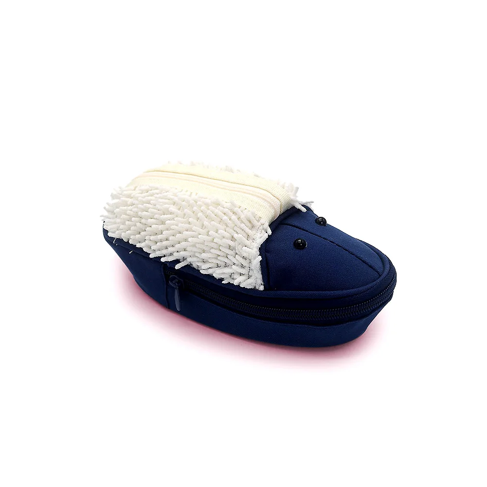 

Student Portable Zipper Gift School Office Stationery Storage Bag Pencil Case Hedgehog Shape Organizer Large Capacity