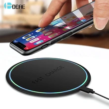 DCAE Qi Wireless Charger Quick Charge 3.0 Fast Charging Pad 10W for iPhone X XR XS 8 Plus Samsung S10 S9 S8 Xiaomi Mi 9 MiX 3 2S