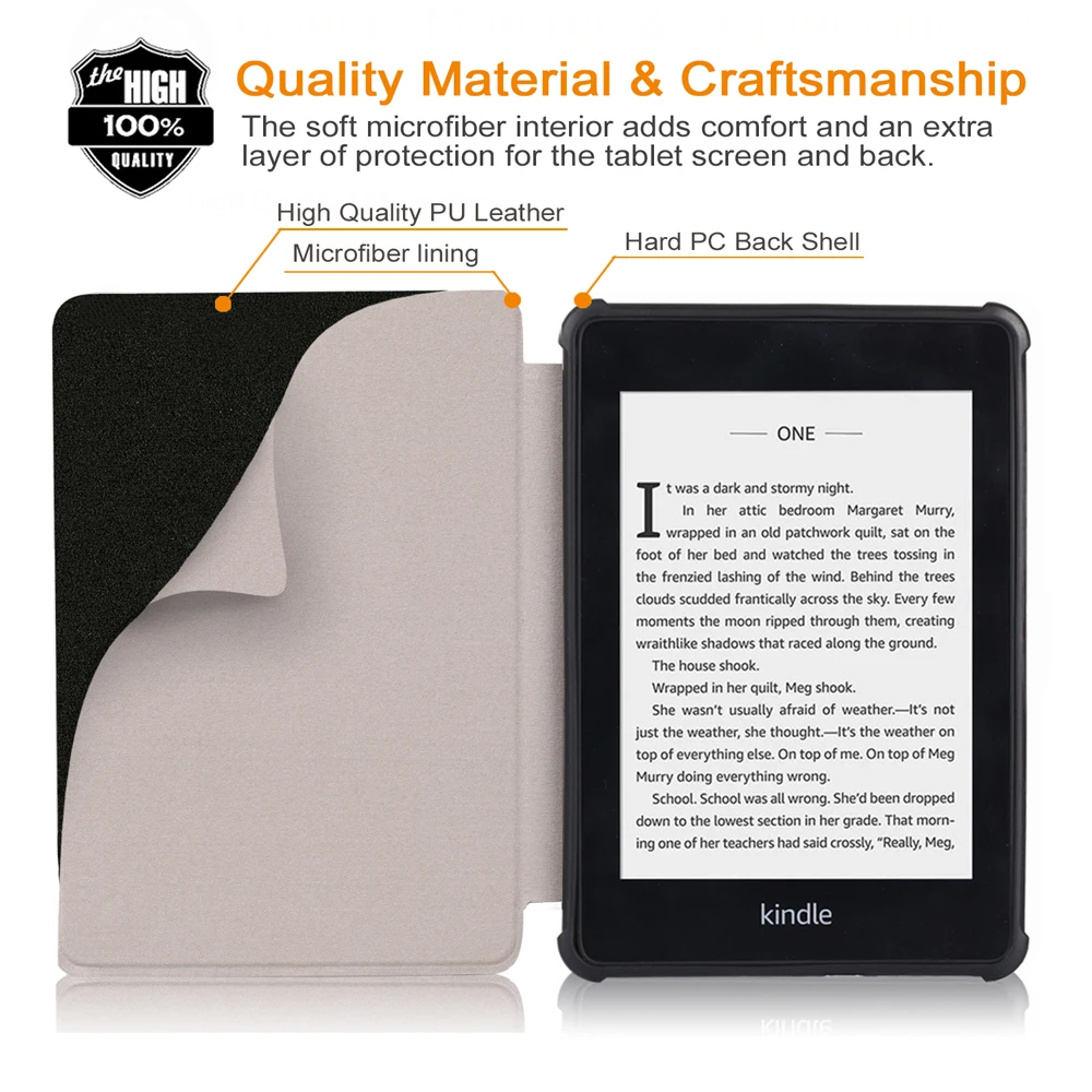 Тонкий чехол для Amazon Kindle Paperwhite 4 10-го поколения, чехол для Amazon New Kindle Paperwhite, чехол