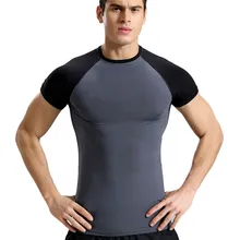 Спортивная футболка, Спортивная Мужская футболка, Рашгард, быстросохнущая футболка для бега, Мужская футболка для фитнеса, эластичная спортивная одежда, градиен# 2h12FN