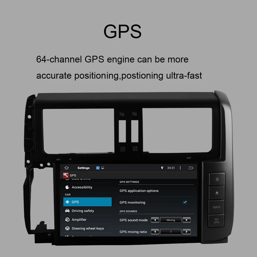 Android 9,0 Восьмиядерный " ips экран gps Навигация DVD мультимедийный плеер с Bluetooth для Toyota Prado/Prado 150 2010-2013 gps
