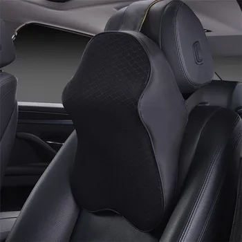 

1 pcs Space Cotton Breathable Car Headrest Seat Head Neck Rest Massage Memory Foam Cushion Neck Guard Protection Rest Pillows