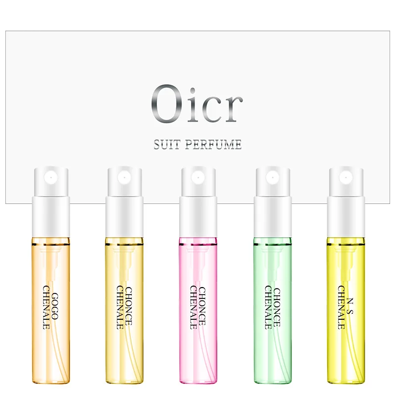 MayCreate 1 Set معطر للنساء البخاخة زيت طبيعي جميلة حزمة عطور أزياء سيدة زهرة الفاكهة العطر مع مربع