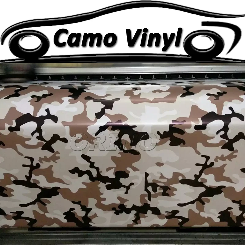 Black Brown Camouflage Vinyl Wrap Urban Camouflage Camo Sticker Auto
