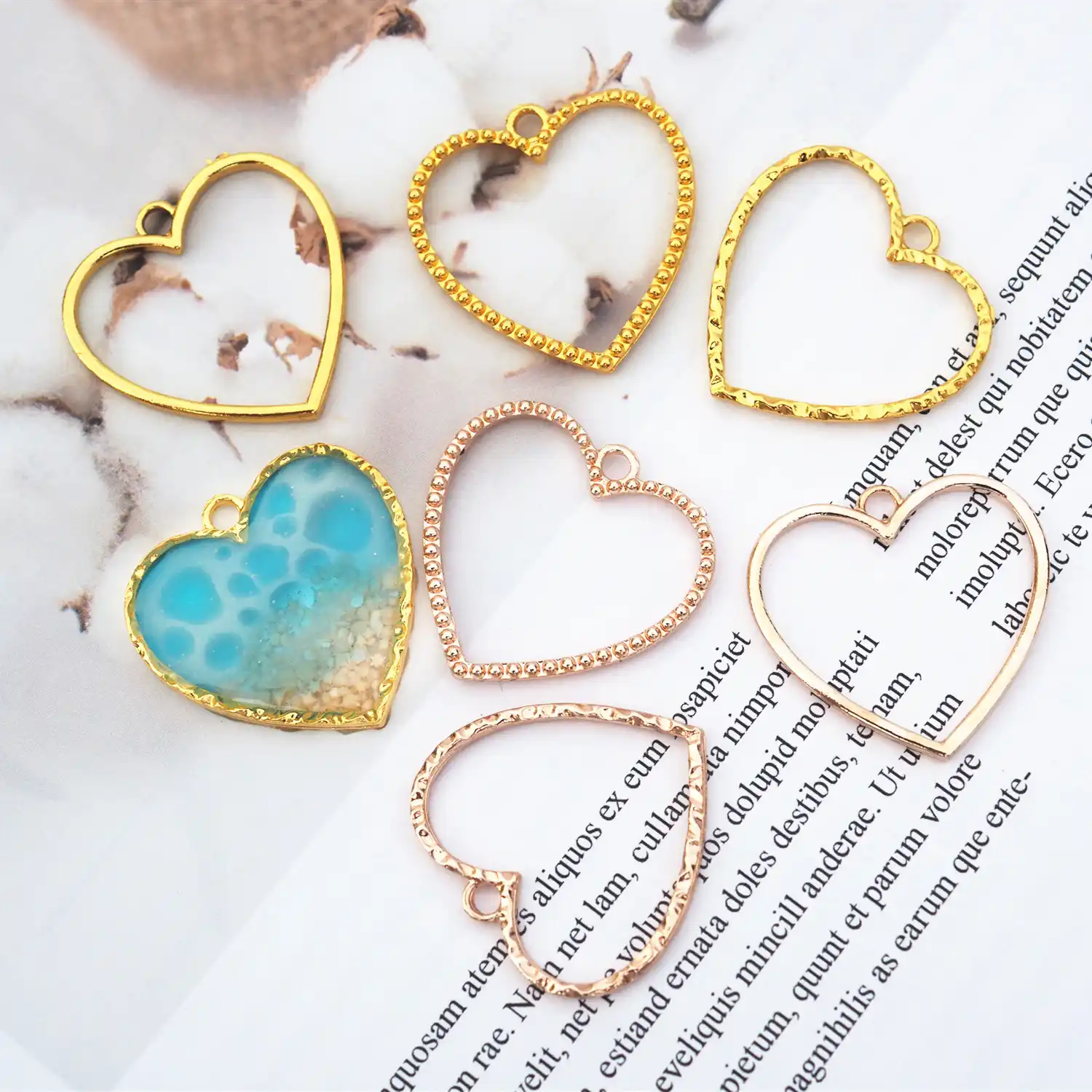 5 шт./лот DIY Базовая рамка квадратное сердце в форме капли круглые ювелирные