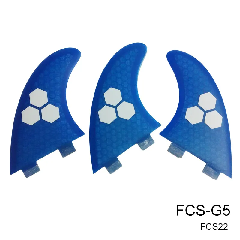FCS G5 плавники для серфинга плавник размер М стекловолокно соты стоьте вверх весло quilhas fcs плавники(доска для серфинга) wassersport - Цвет: Синий