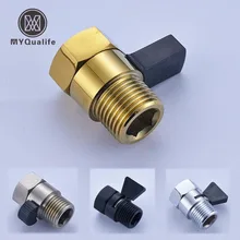 Клапан давления душа твердый латунный водяной контрольный клапан запорный клапан для биде опрыскиватель или душевая головка хром/золотой/никель/черный