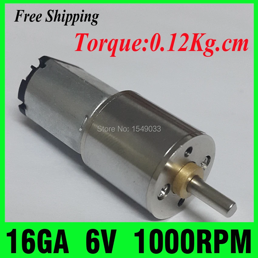 

NEW 6V DC motor 1000RPM Gearmotors Powerful High Torque Gear Box Motor mini cnc motor Free Shipping