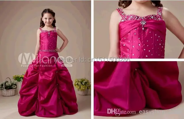 Red Taffeta Floor Length Dress