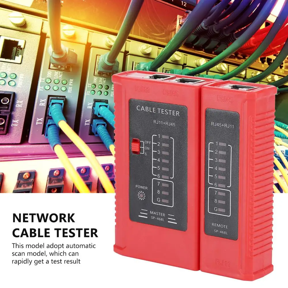 WZ 468 тестер сетевых кабелей Ethernet кабель сетевой с автоматическим модель