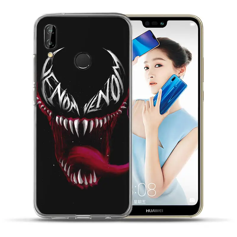 Роскошный чехол Marvel Hero venom для huawei mate 9 10 20 P8 P9 P10 P20 Lite Plus Pro, чехол из ТПУ, чехол с Мстителями Etui