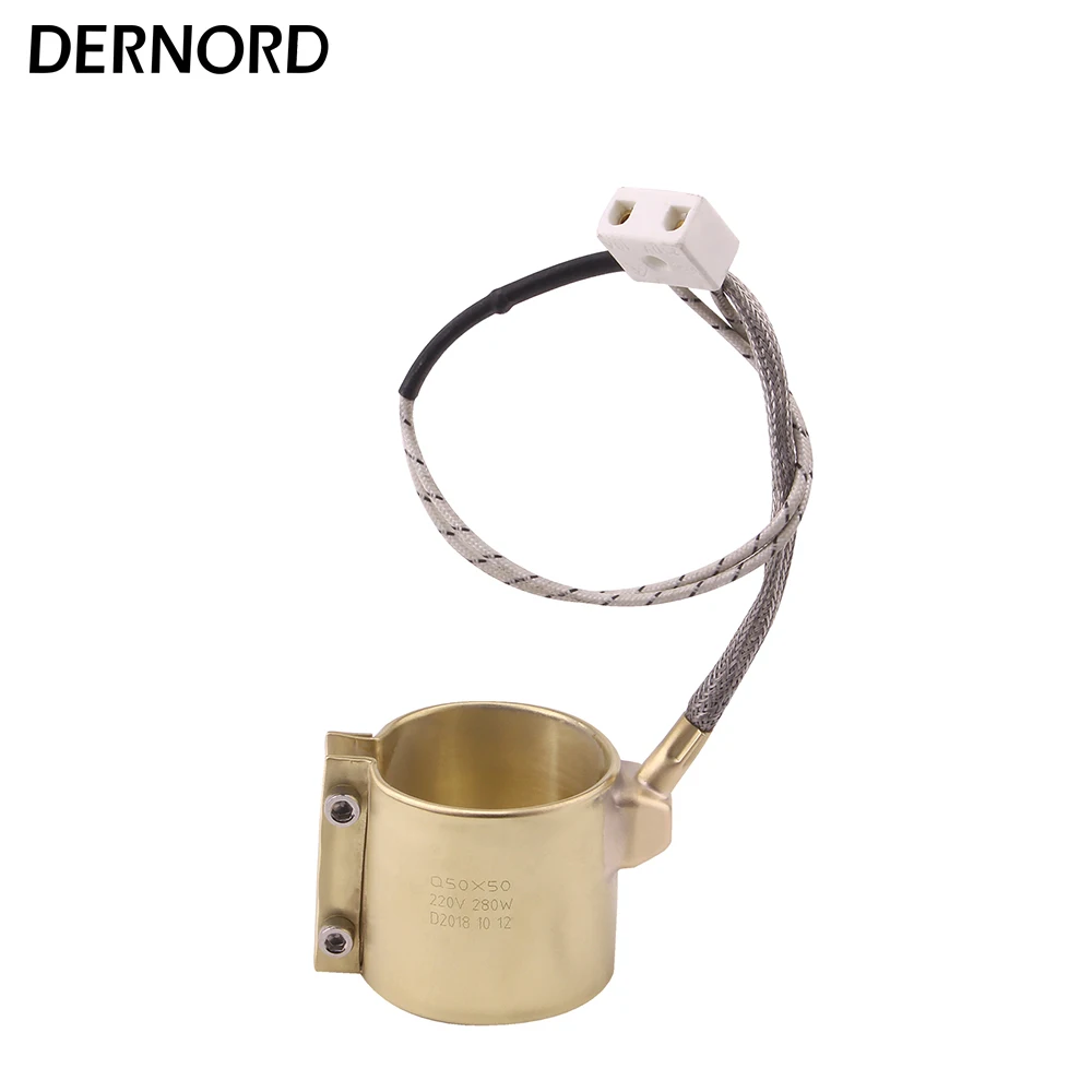 DERNORD 50x50 мм 220 В 280 Вт Электрический экструдер латунный ленточный нагреватель |