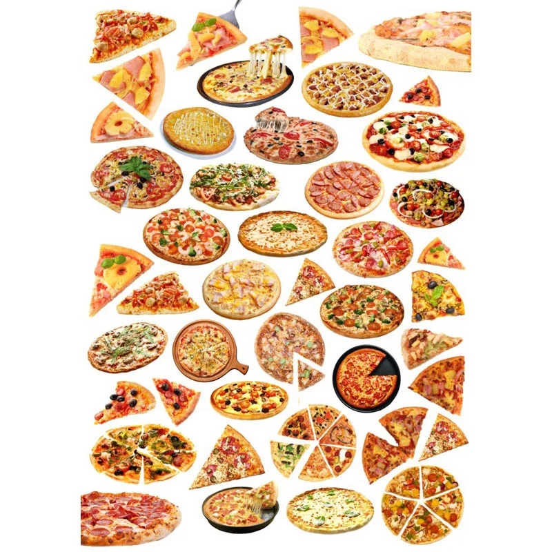 

2 PCS Pizza Delicious Food DIY Uncut Autocollant Stationery Scrapbooking Planner Sticker Cute Travel Bullet Journal Supplies