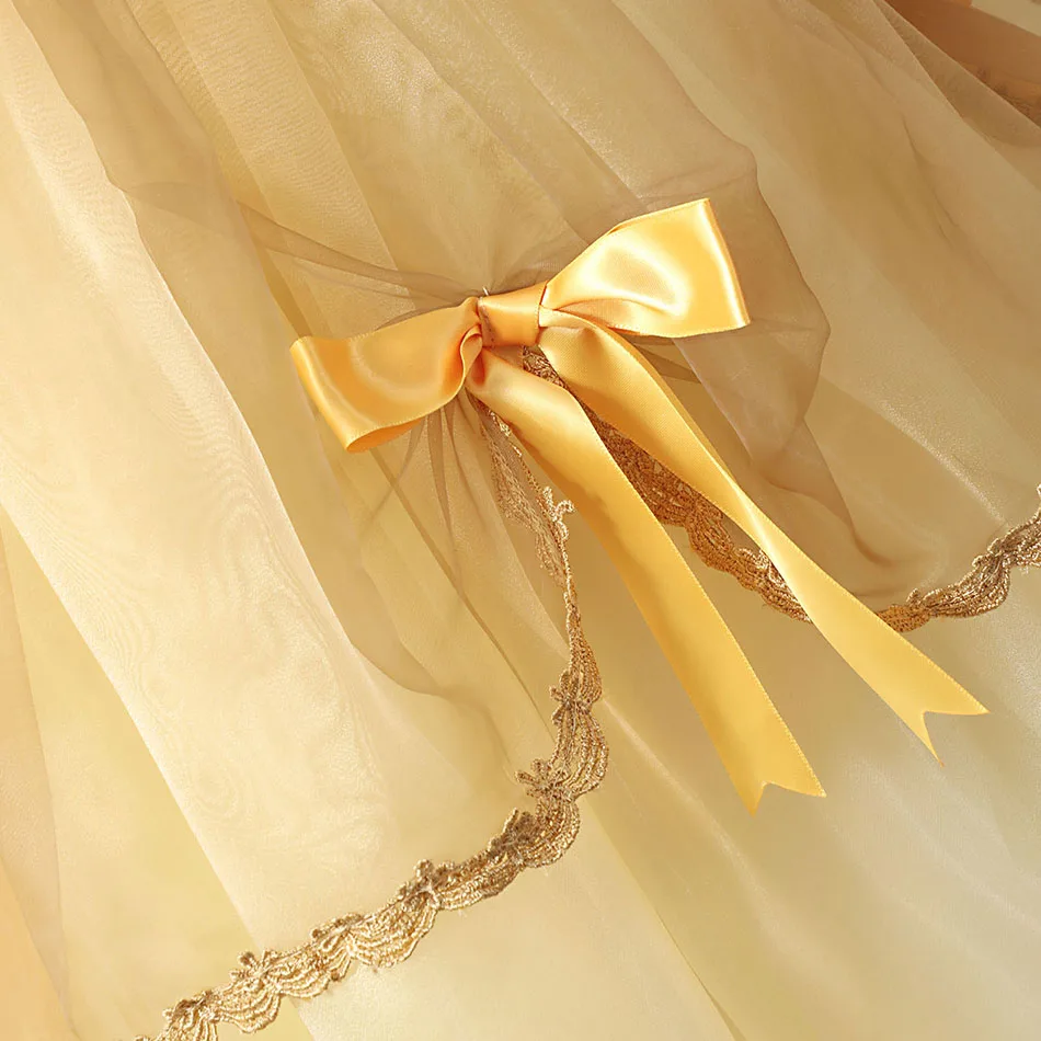 Girls Princess Belle Dress Up Costume - Cosplay Aurora Cinderella Bella Beauty and the Beast Sleeping Beauty Fancy Dresses by YOFEEL image 4