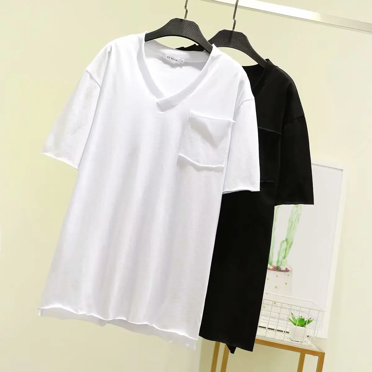 

Plus Size Casual T-shirts 2019 Summer Women Clothing Fashion Short Sleeve upper garment Tops S54-1925