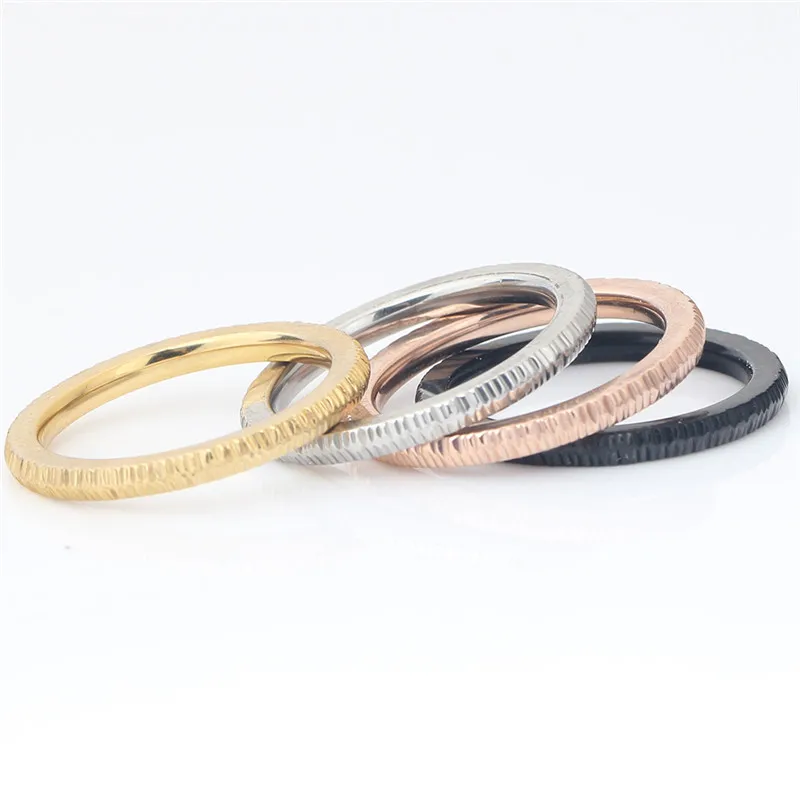 Modyle 2018 New Wedding Band Rings Set For Men/Women Classic Jewelry Four Colors Stainless steel Rings