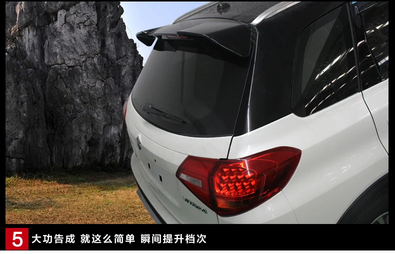 

Fit for SUZUKI Vitara 2016 ABS rear spoiler rear wing DIFFERENT color spoiler