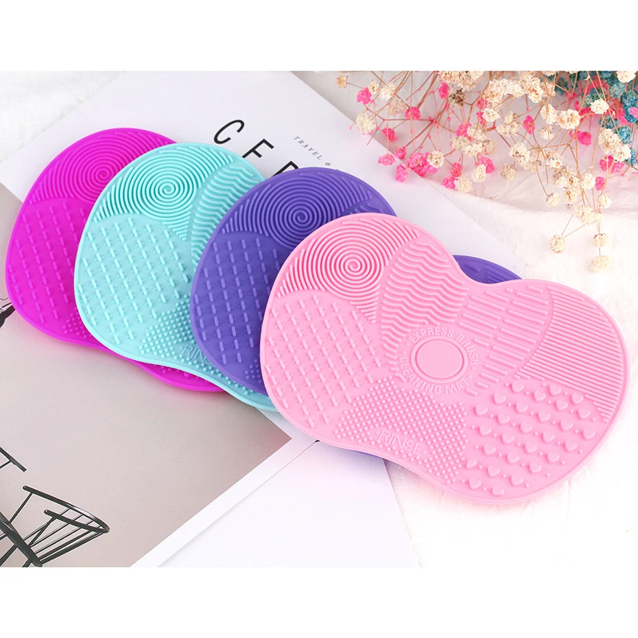 High Quality Silicone Cosmetic Brush Cleaner Gel Makeup Tools' Mat Foundation Makeup Brush Cleaning Pad Scrubber Board (1)