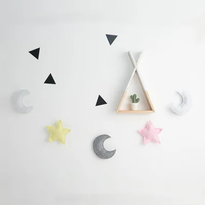 5 шт. звезды палатка висит веревка ручной работы кровать украшения кулон Nordic ins стены в детской комнате фотографии игрушки для детей